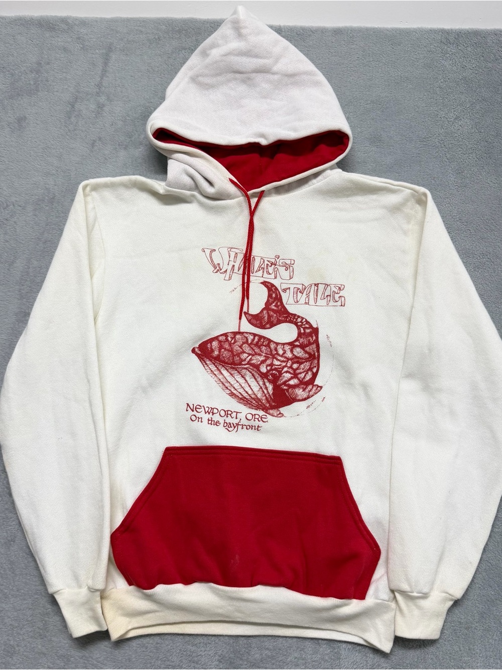 80’s Dodger Sportswear Newport Oregon Whale’s Tale Hoodie Sweatshirt Mens Large